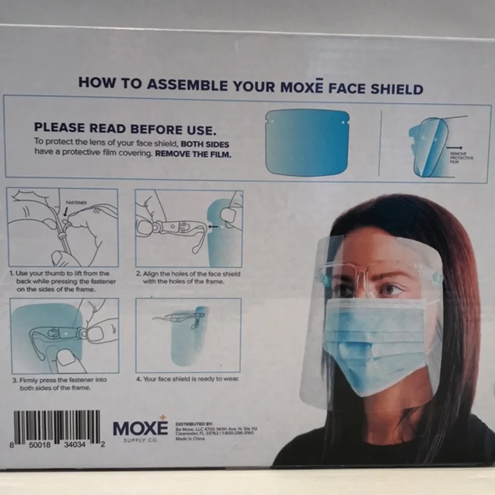 Face Shields - ‘10 pack & 30 shields’ anti fog. NWT